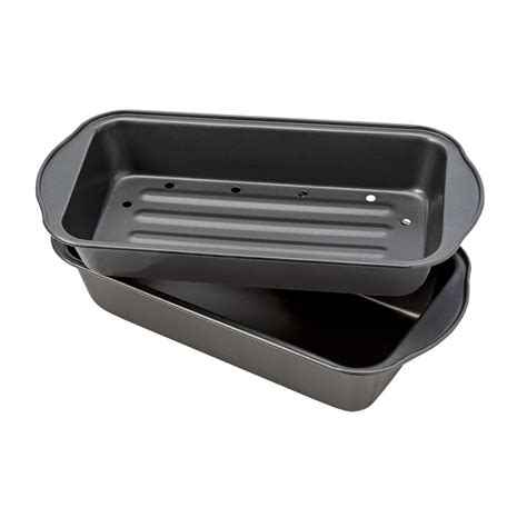 meatloaf pan with insert|small meatloaf pan with insert.